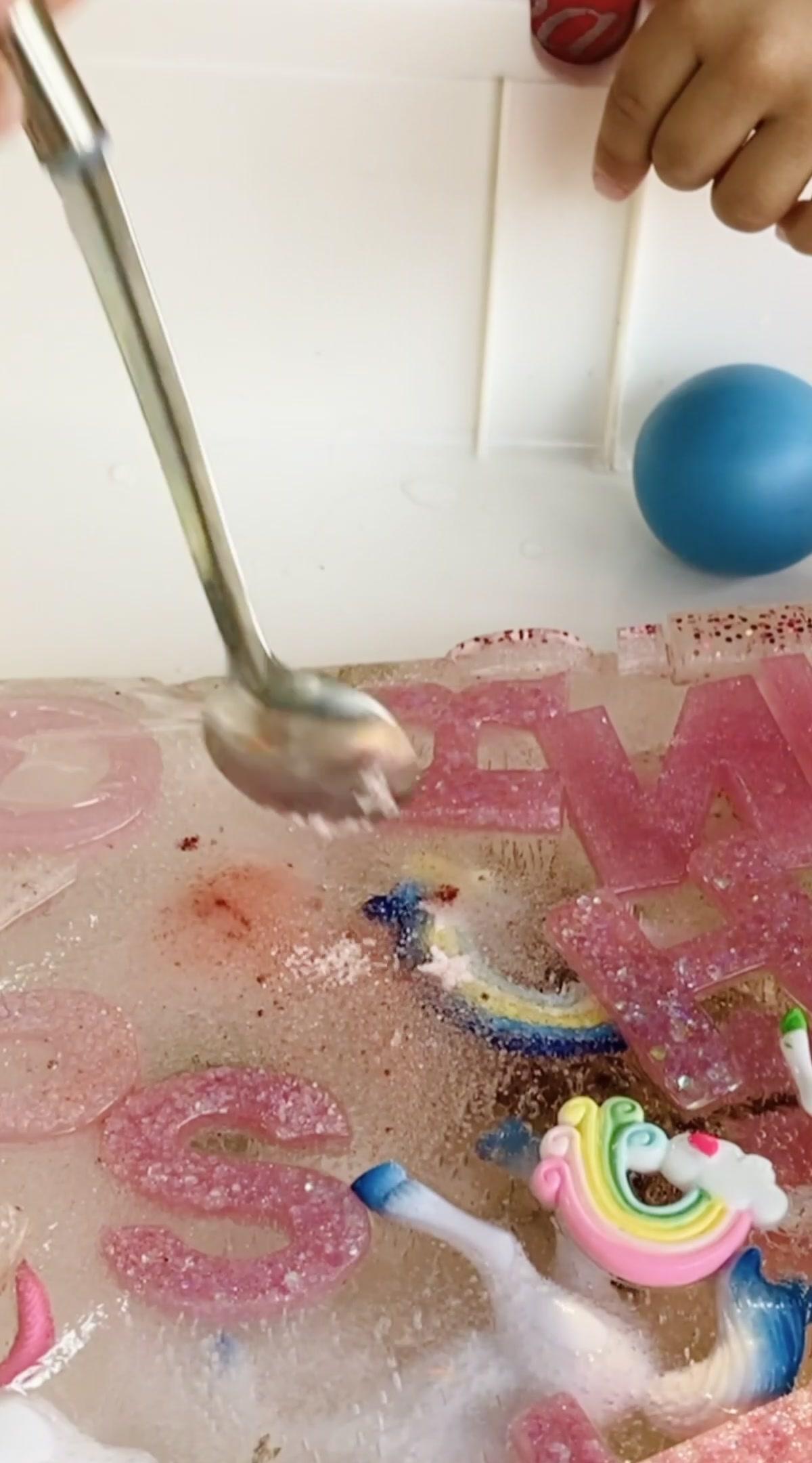 Alphabet Ice Excavation Play