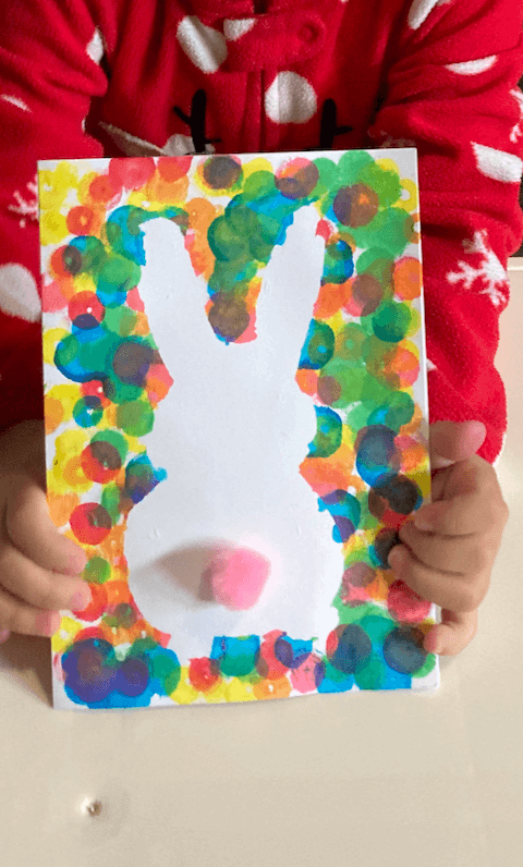 Dot Marker Bunny Silhouette