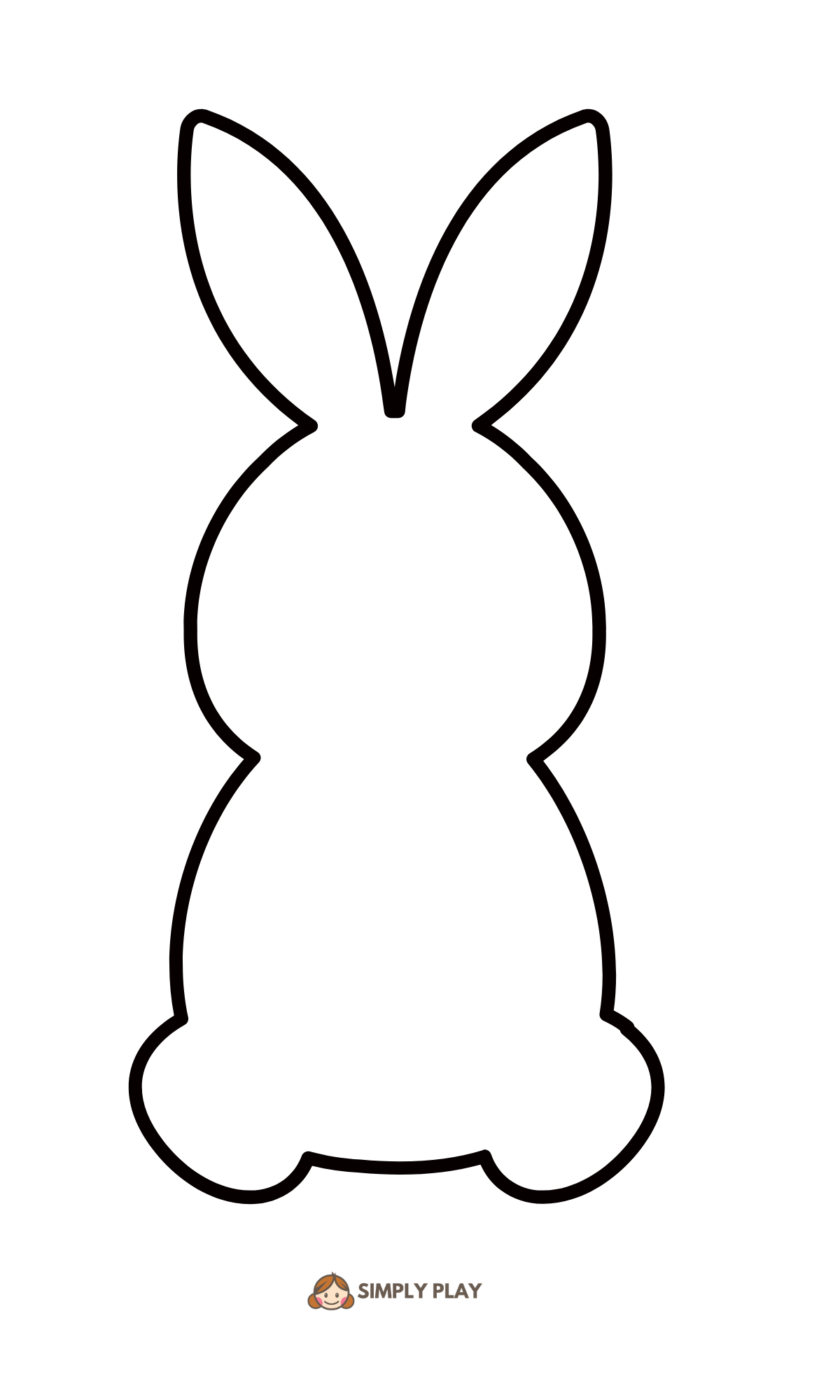 Dot Marker Bunny Silhouette
