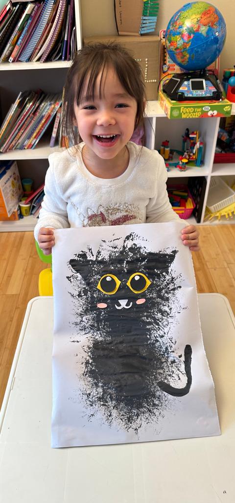 Cat Sponge Painting