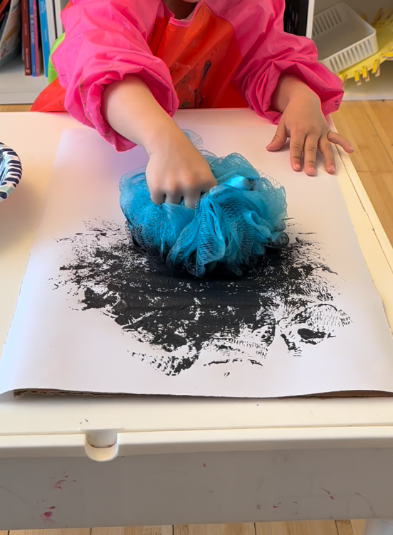 Cat Sponge Painting