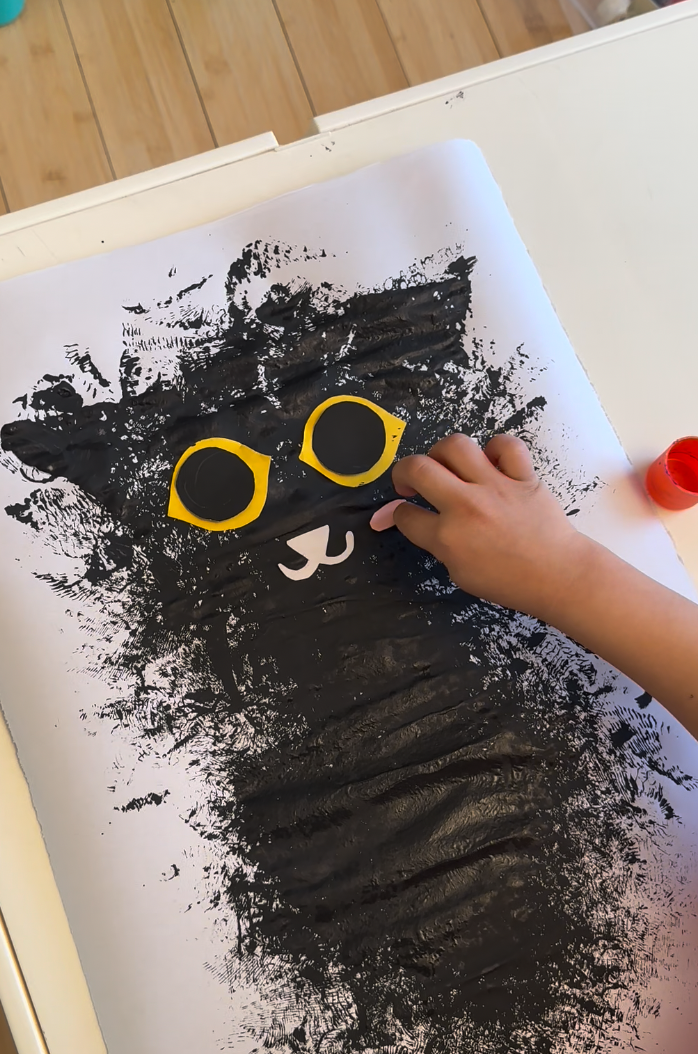 Cat Sponge Painting