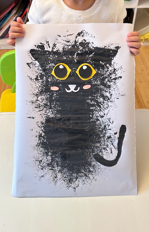 Cat Sponge Painting