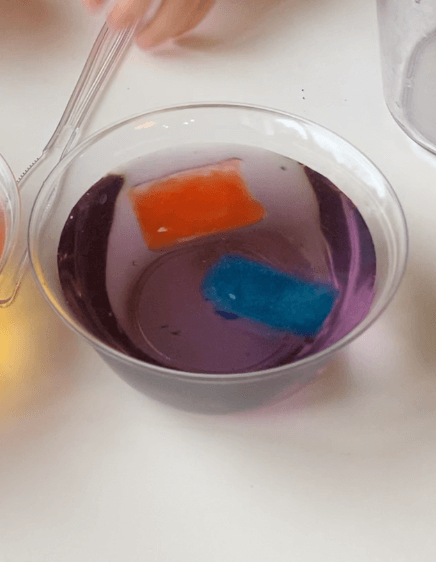 Color Mixing Ice Cubes