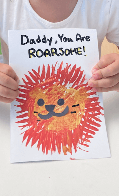 Roarsome Lion Father's Day Card