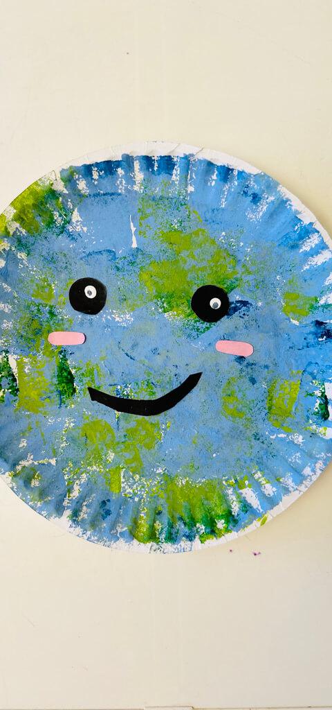 Sponge Painted Earth Plate