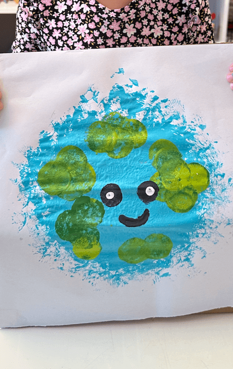 Sponge Painted Earth