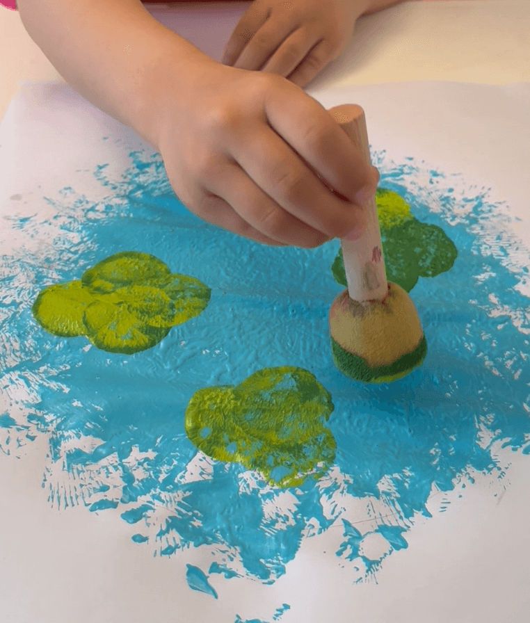 Sponge Painted Earth