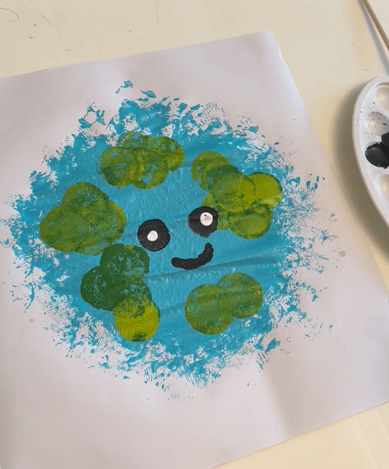 Sponge Painted Earth