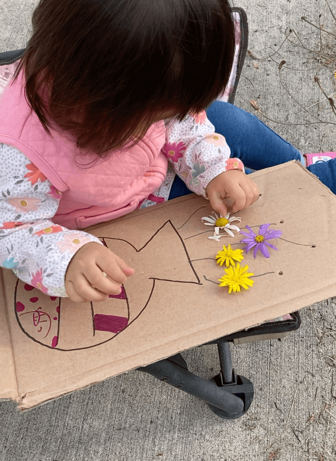 Cardboard Flower Vase Nature Craft