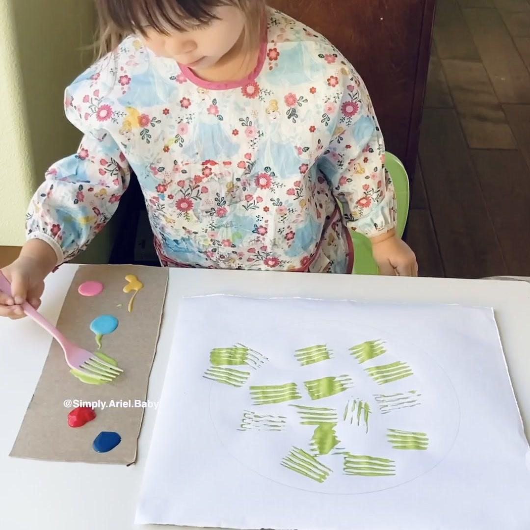 Fork Painted Hedgehog Craft