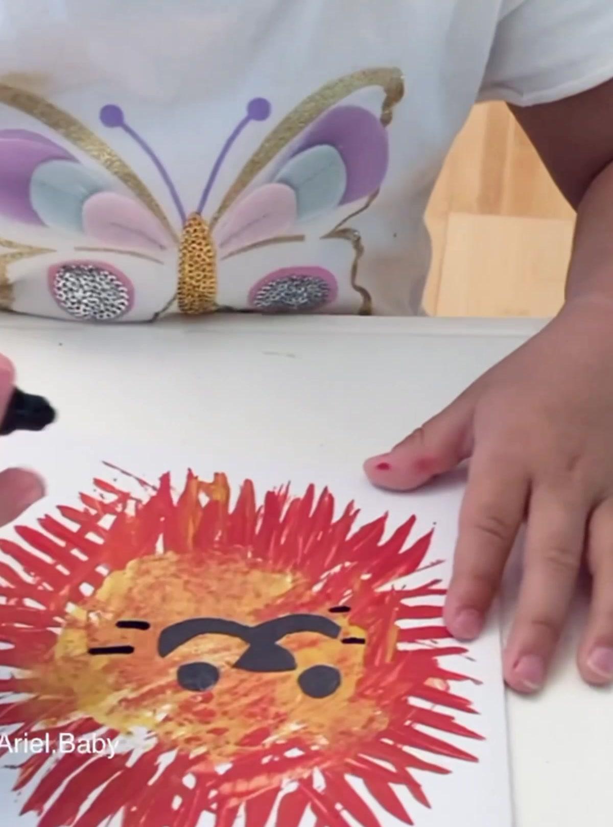 Fork Painted Lion Craft