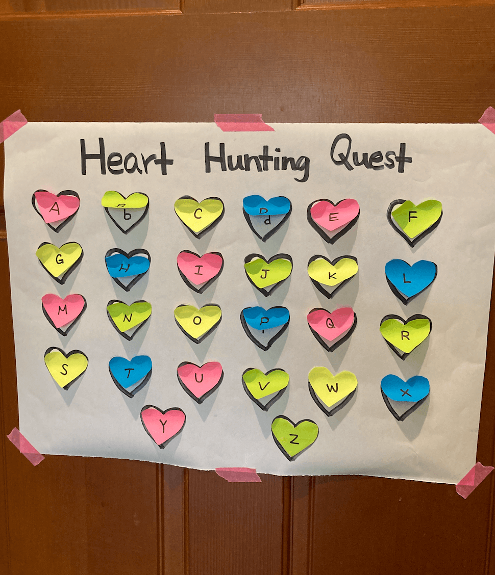 Heart Alphabet Hunt