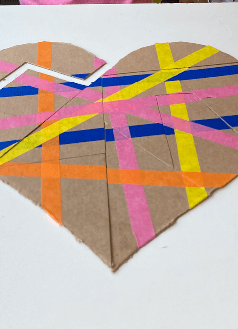 Tape Heart Puzzle