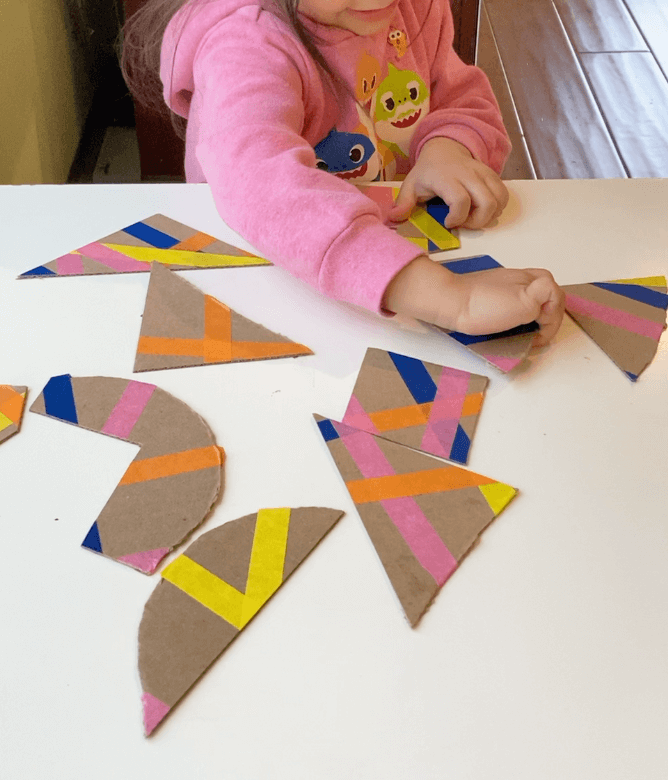 Tape Heart Puzzle