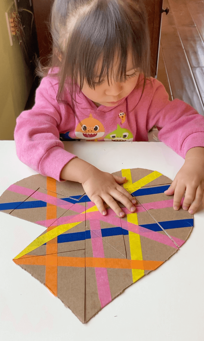 Tape Heart Puzzle