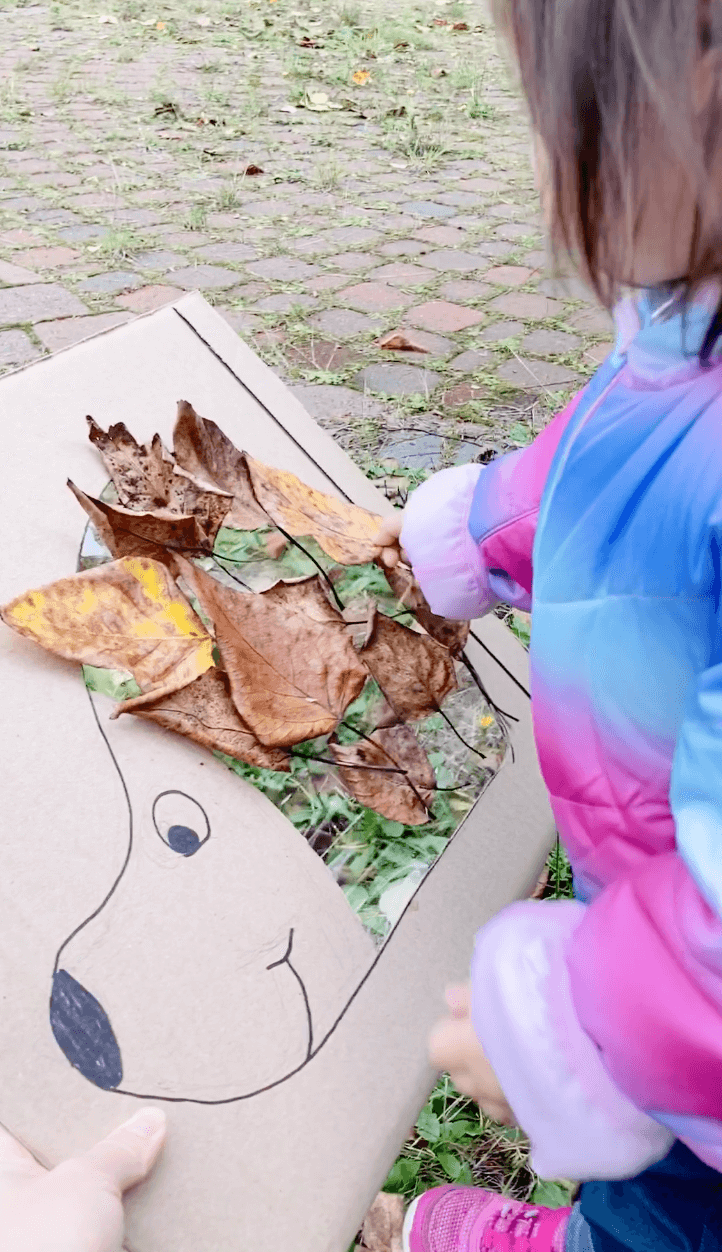 Hedgehog Leaf Nature Craft