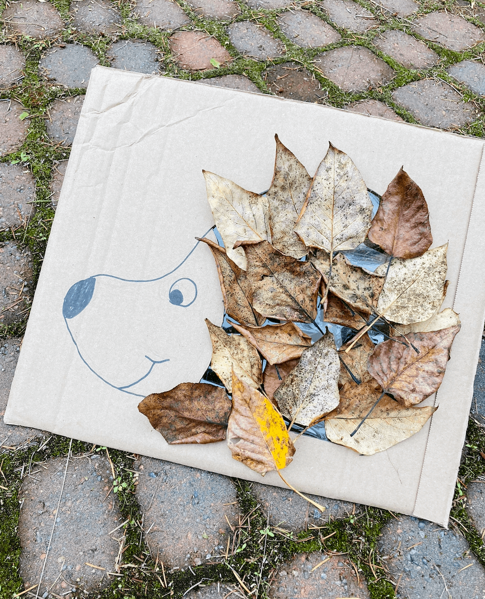Hedgehog Leaf Nature Craft
