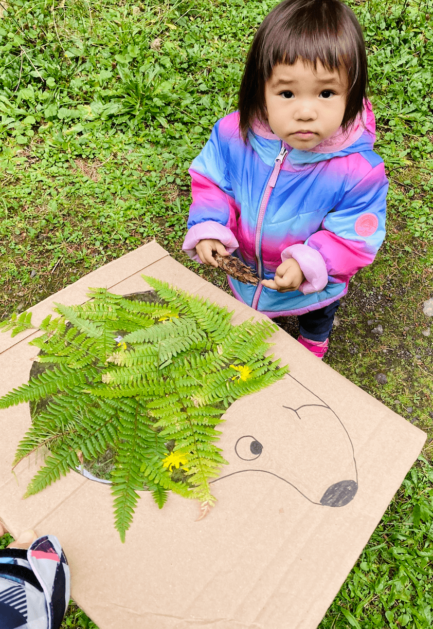 Hedgehog Leaf Nature Craft