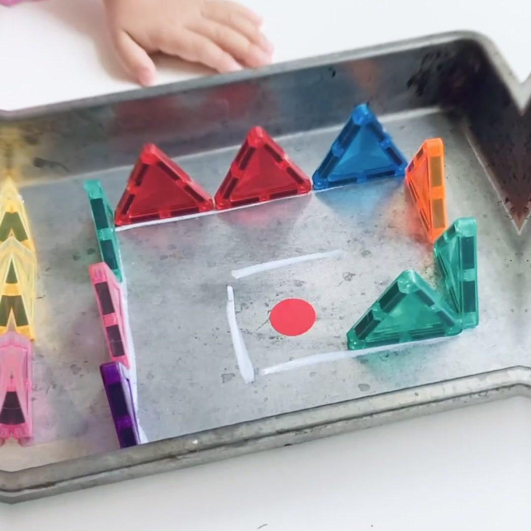 Magnetic Tile Tray Maze