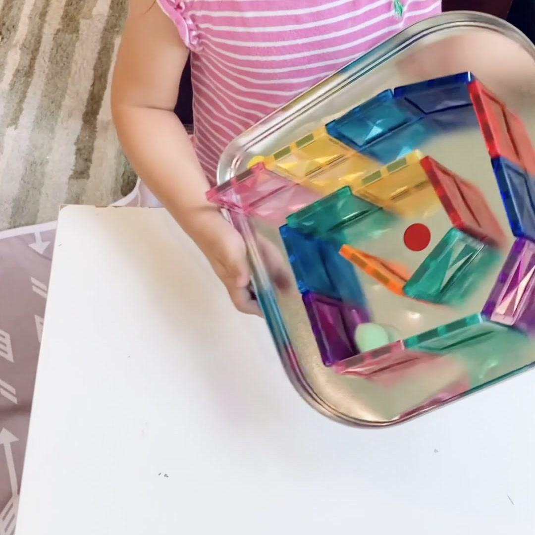 Magnetic Tile Tray Maze