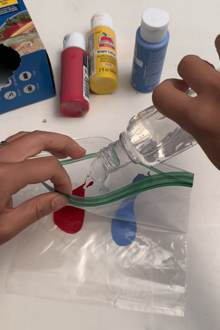 Mess Free Color Mixing Bag