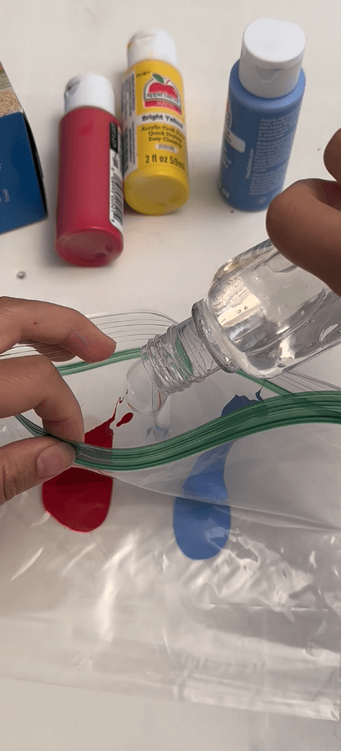 Mess Free Color Mixing Bag