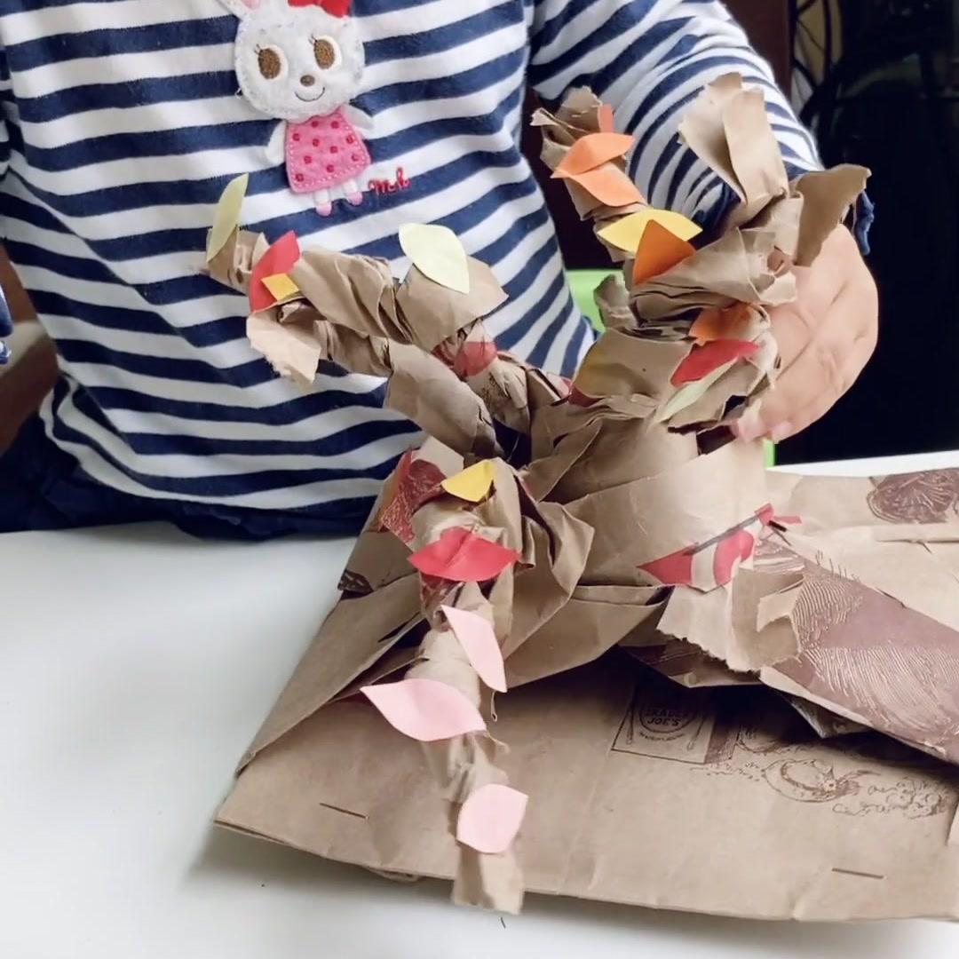 Paper Bag Autumn Tree