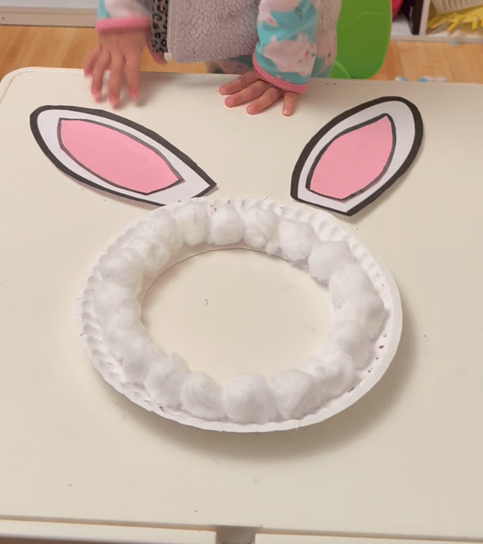 Cotton Ball Bunny Mask