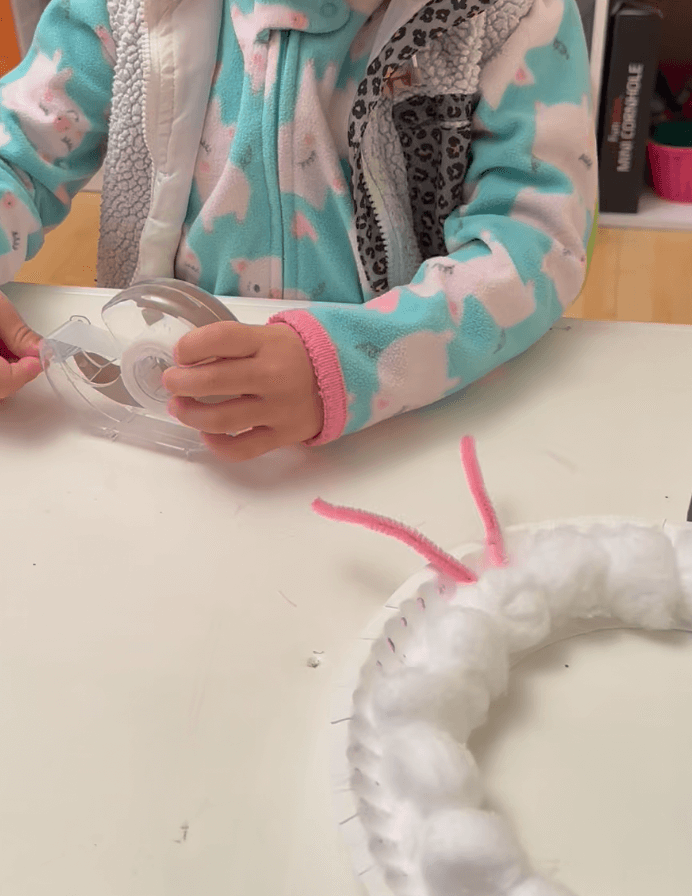 Cotton Ball Bunny Mask