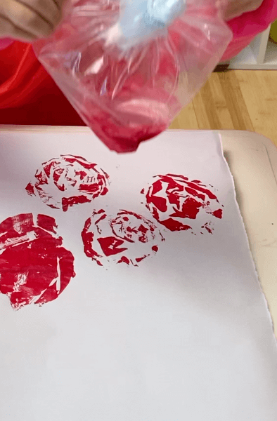 Plastic Bag Rose Painting