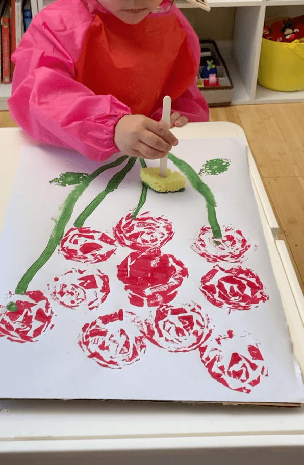 Plastic Bag Rose Painting