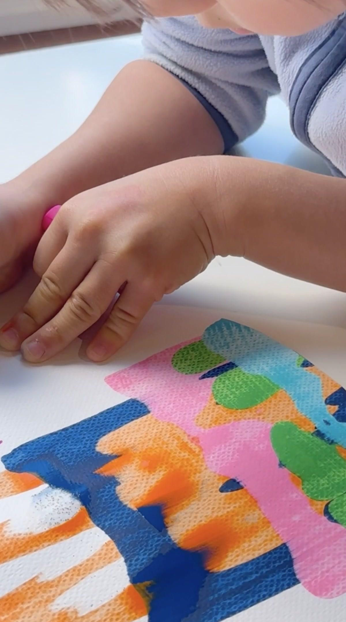 Scrape Paint Birthday Card