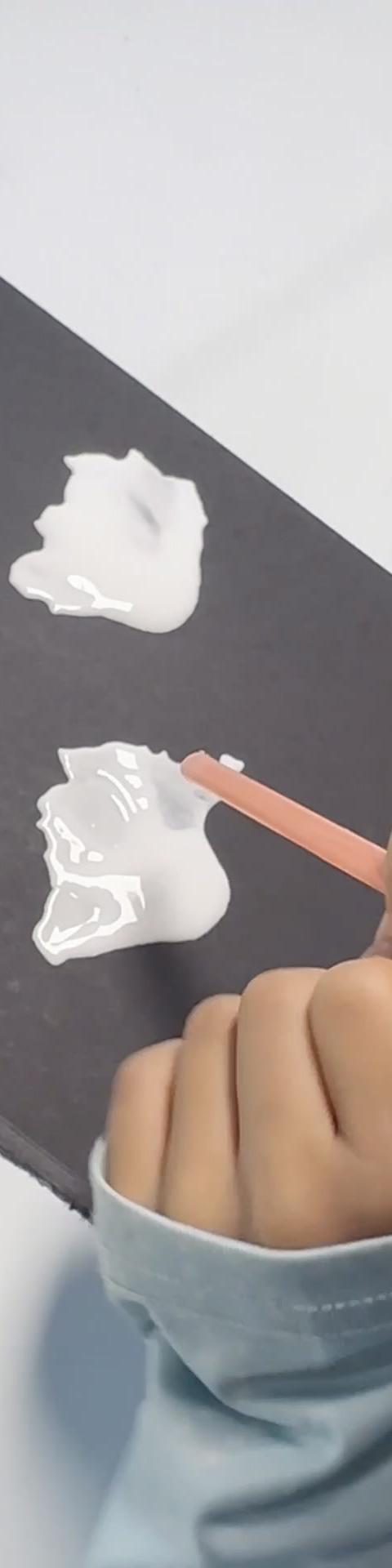 Straw Blow Ghost Painting