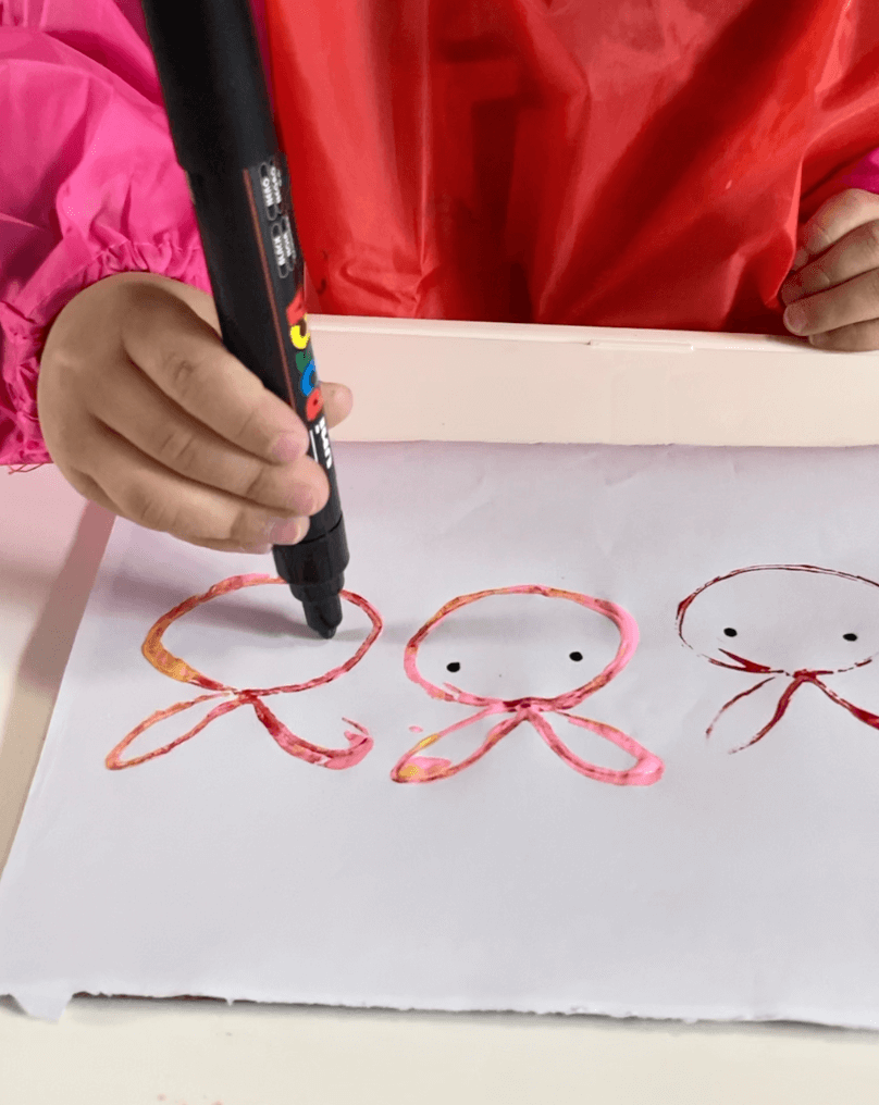 Toilet Paper Roll Bunny Stamps