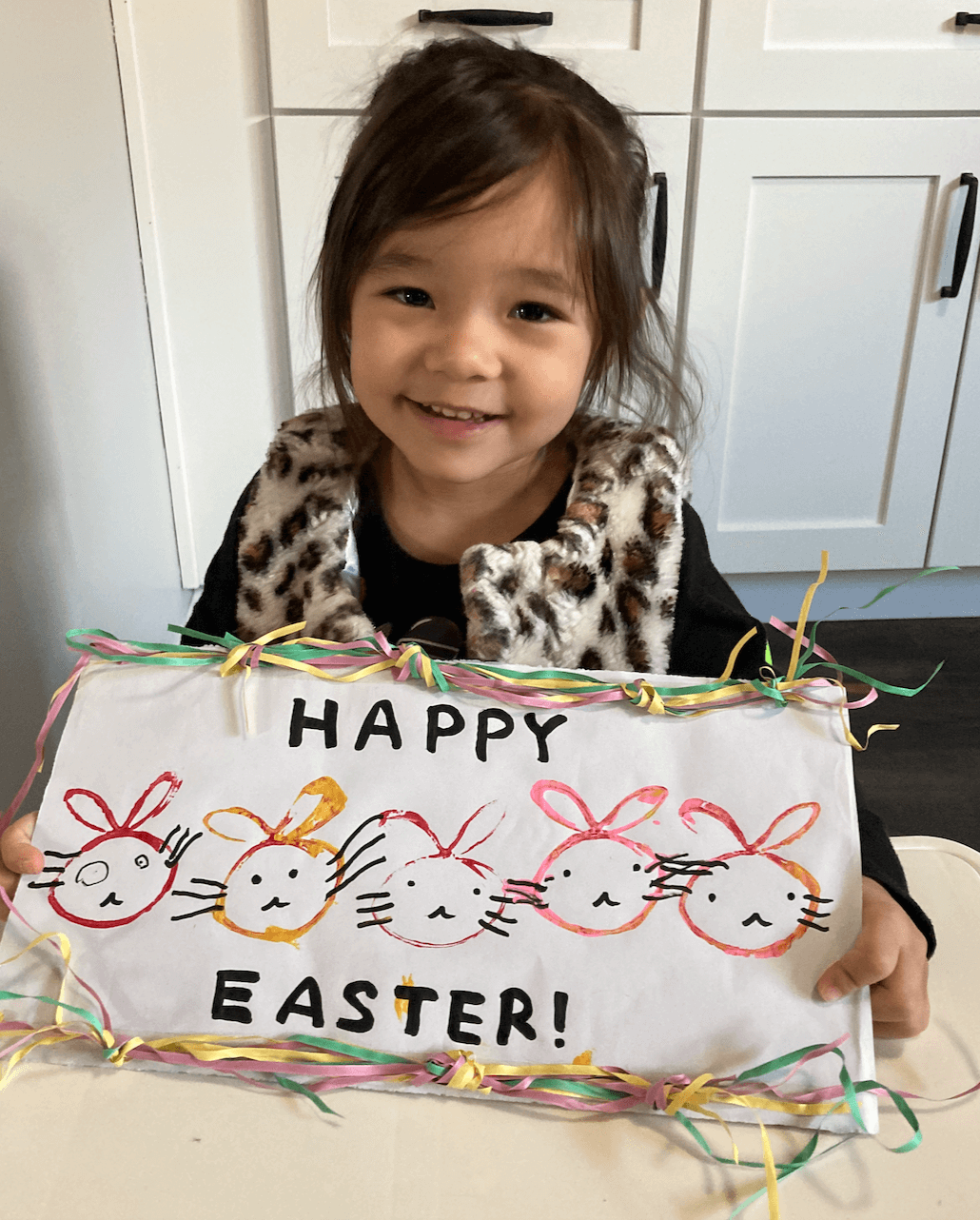 Toilet Paper Roll Bunny Stamps