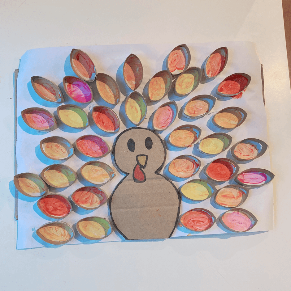 Turkey Toilet Paper Roll Painting