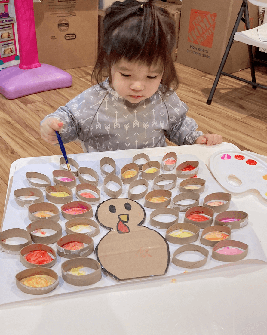 Turkey Toilet Paper Roll Painting