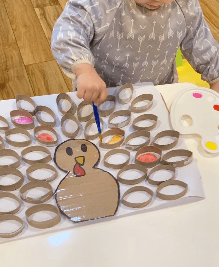 Turkey Toilet Paper Roll Painting