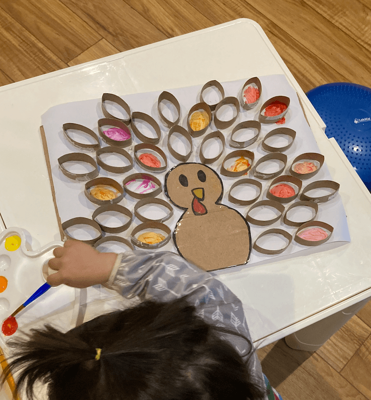 Turkey Toilet Paper Roll Painting