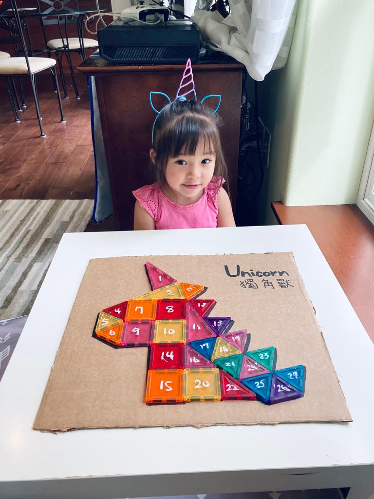 Unicorn Magnetic Tile Puzzle