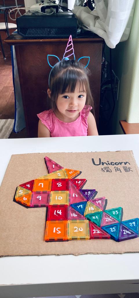 Unicorn Magnetic Tile Puzzle